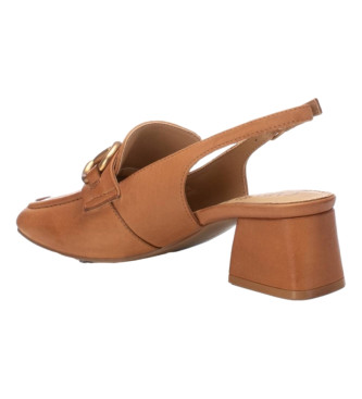 Carmela Brązowe skórzane buty 161602 - Wysokość obcasa: 5 cm