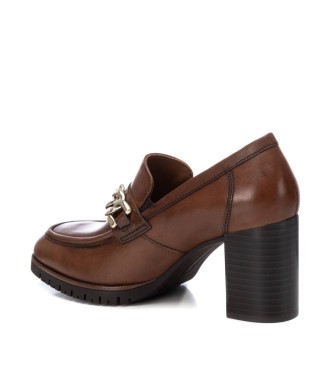 Carmela Leather Loafers 161803 Brown