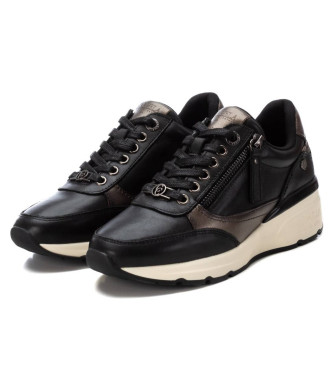 Carmela Zapatillas de Piel 161825 negro