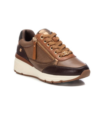 Carmela Leren sneakers 161825 bruin