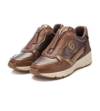 Carmela Leren sportschoenen 161830 taupe