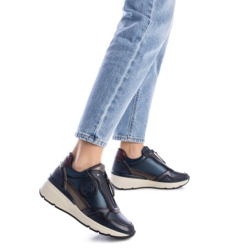 Carmela Leather Sneakers 161830 navy