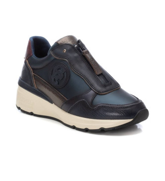 Carmela Leather Sneakers 161830 navy