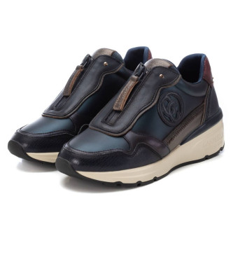 Carmela Leder Turnschuhe 161830 navy