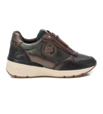 Carmela Leren sneakers 161830 groen