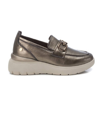 Carmela Mocassins en cuir 161837 argent