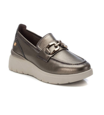 Carmela Mocassins en cuir 161837 argent