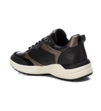 Carmela Leren sneakers 161839 zwart