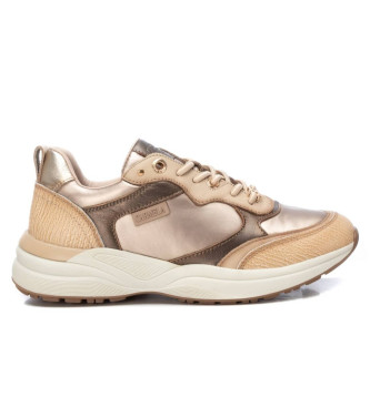 Carmela Leren sportschoenen 161839 beige