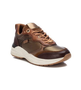 Carmela Leren sneakers 161839 bruin