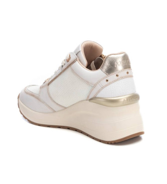 Carmela Leren sportschoenen 161844 Beige