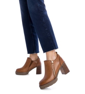 Carmela Bottines en cuir 161861 marron