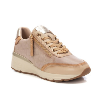 Carmela Leren sportschoenen 161954 beige