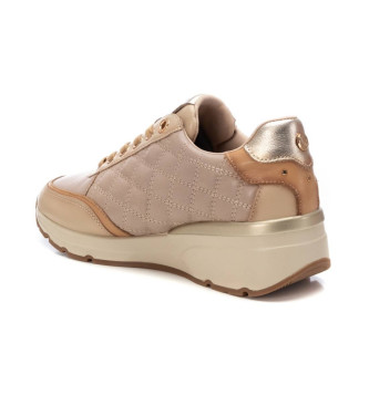 Carmela Leren sportschoenen 161954 beige