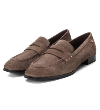 Carmela Leather Moccasins 161987 brown