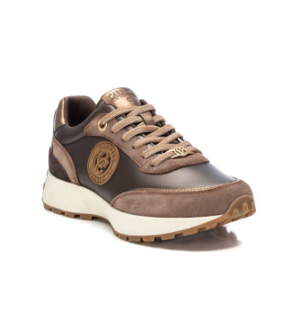 Carmela Leren sportschoenen 161997 taupe