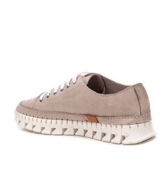 Carmela Leder Turnschuhe 162067 taupe