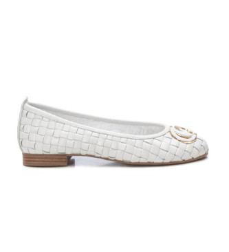 Carmela Ballerines en cuir 162169 blanc