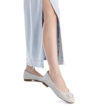 Carmela Ballerines en cuir 162169 blanc