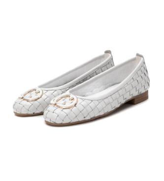 Carmela Ballerines en cuir 162169 blanc