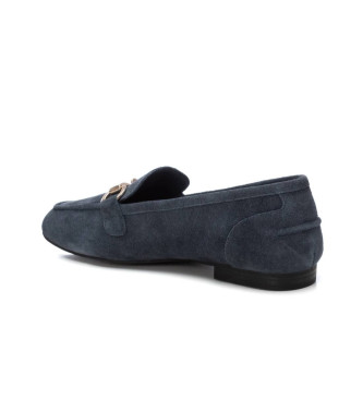 Carmela Mocassins em pele 162175 navy