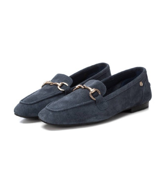 Carmela Mocassins em pele 162175 navy