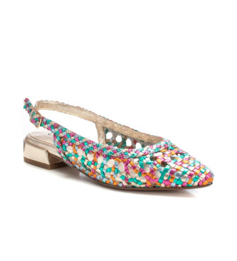 Carmela Leren ballerina's 162183 multicolor