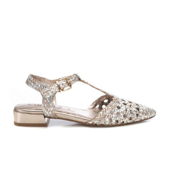 Carmela Ballerines en cuir argent 162184