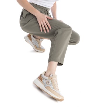 Carmela Leather trainers 162272 beige