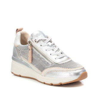 Carmela Leder Turnschuhe 162283 silber