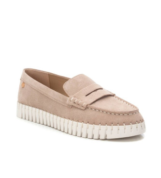 Carmela Leather moccasins 162324 beige