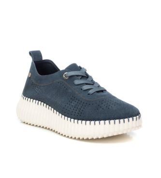 Carmela Leather trainers 162325 navy