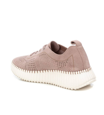 Carmela Leather trainers 162325 nude