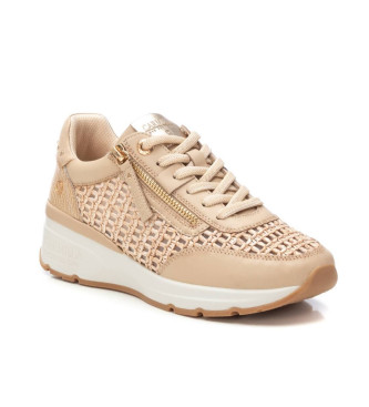 Carmela Zapatillas de piel 162326 beige