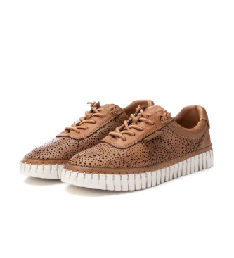 Carmela Leather trainers 162327 brown