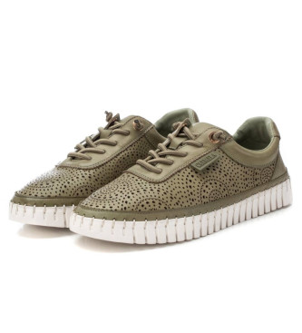 Carmela Zapatillas de Piel 162327 verde