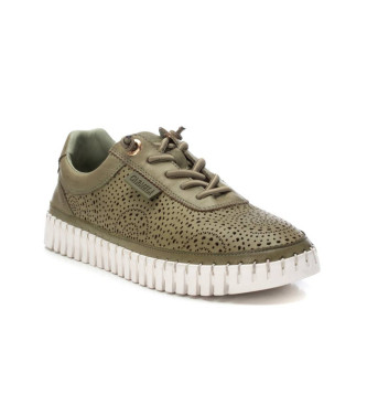 Carmela Zapatillas de Piel 162327 verde