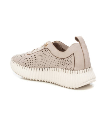 Carmela Zapatillas de piel 162369 beige