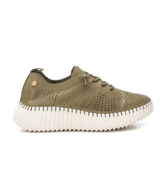 Carmela Leather trainers 162369 green