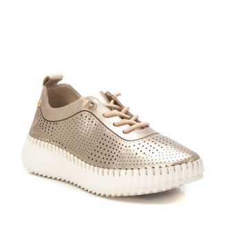 Carmela Leather trainers 162369 gold