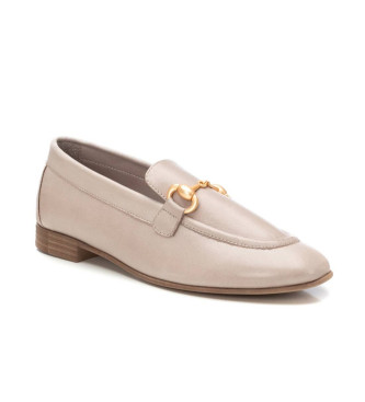 Carmela Leder Mokassins 162372 taupe