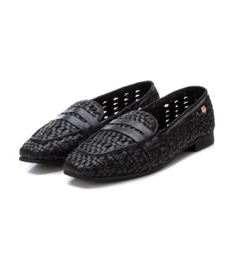 Carmela Leder-Slipper 162410 schwarz