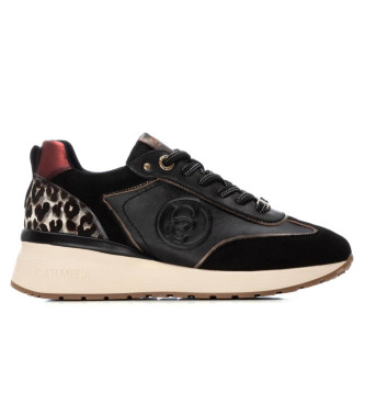 Carmela Zapatillas de piel 162441 negro