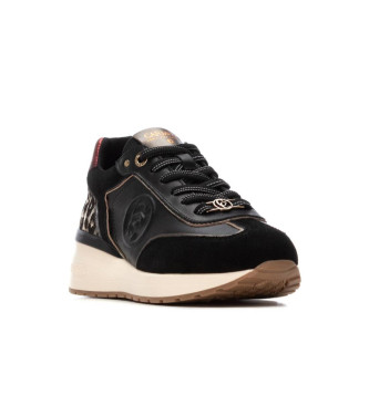 Carmela Zapatillas de piel 162441 negro