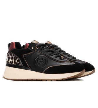 Carmela Zapatillas de piel 162441 negro