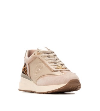Carmela Zapatillas de piel 162441 beige