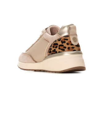 Carmela Zapatillas de piel 162441 beige