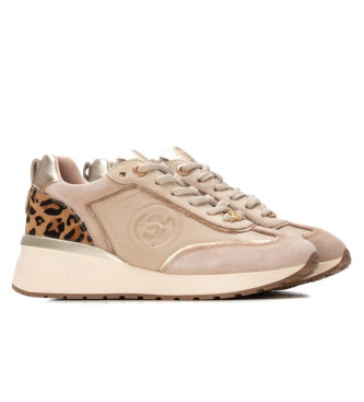 Carmela Zapatillas de piel 162441 beige