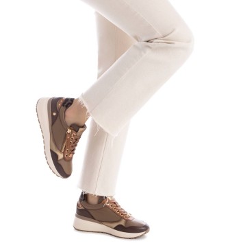 Carmela Leren sneakers 162442 bruin