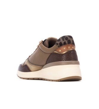 Carmela Leren sneakers 162442 bruin